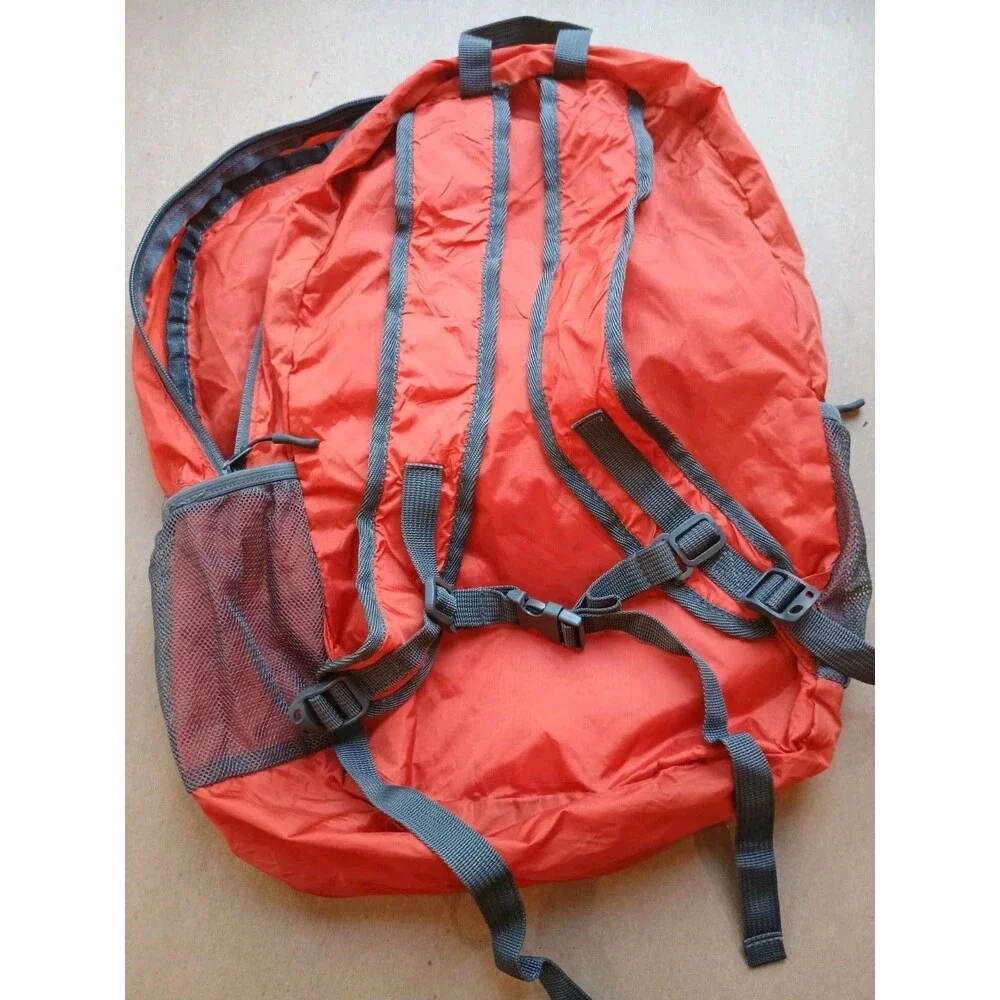 Overseas Packable Backpack Lightweight Orange Adventure Travel